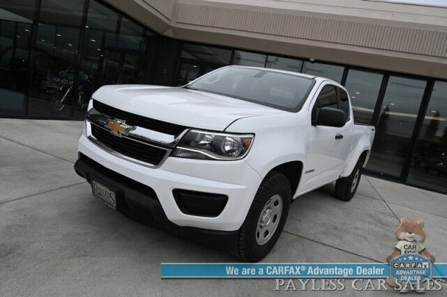 2017 Chevrolet Colorado WT / 4X4 / 2.5L I4 / Extended Cab / Premium Cloth Seats / USB & Aux Input / Back Up Camera / Power Windows, & Locks / 24 MPG / Only 50K Miles / 1-Owner Anchorage AK
