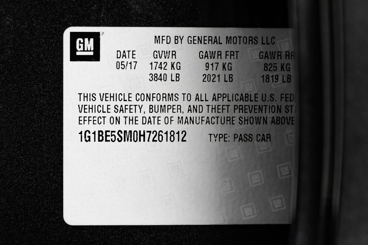 2017 Chevrolet Cruze LT AUTOMATIC HEATED SEATS REAR CAMERA KEYLESS START BLUETOOTH PO Carrollton TX