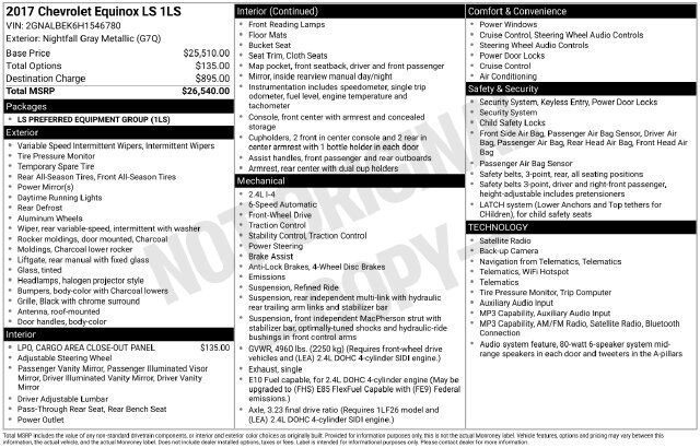 2017 Chevrolet Equinox LS Raleigh NC