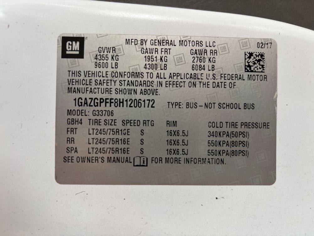 2017 Chevrolet Express 3500 LT Franklin OH
