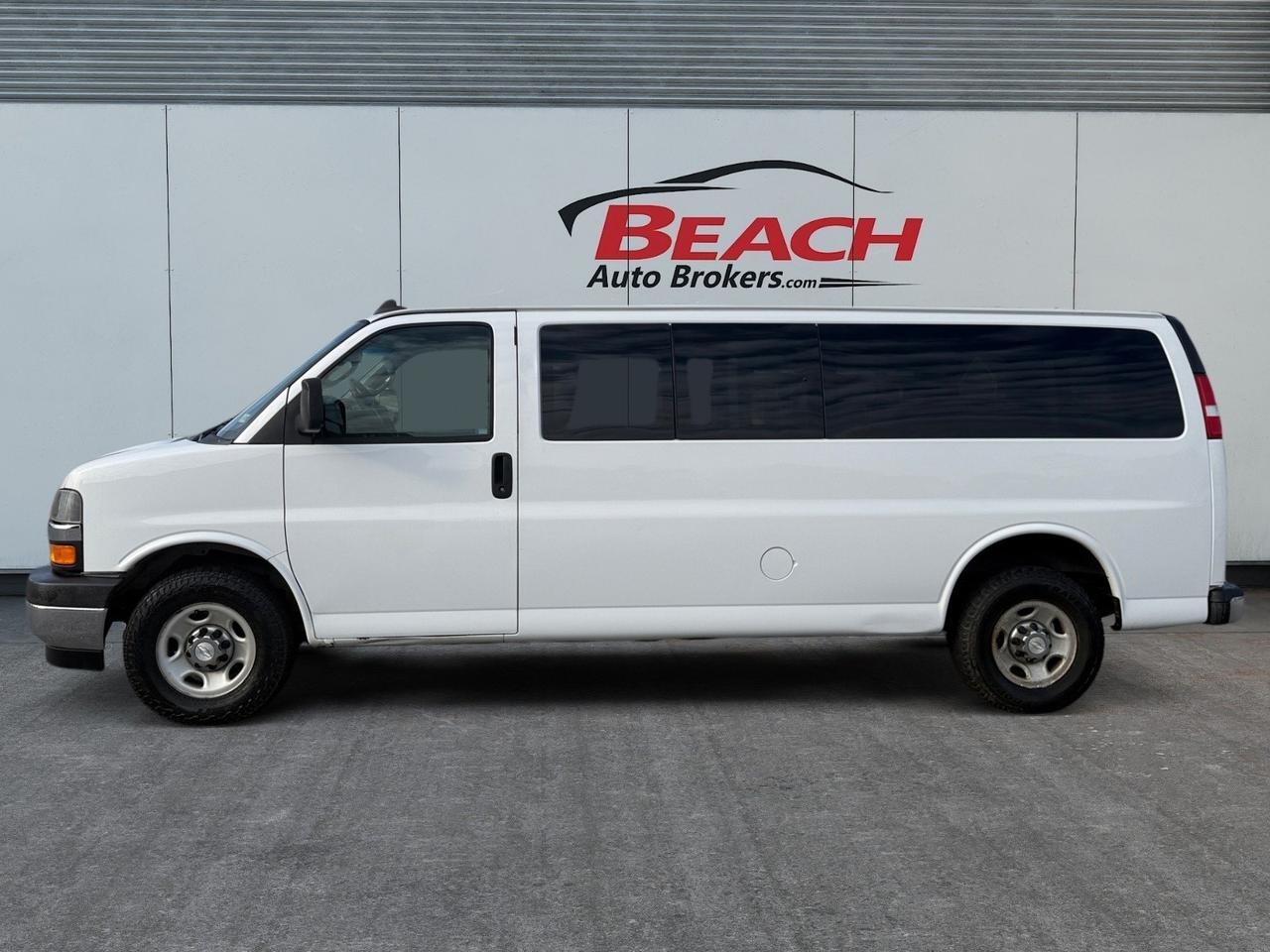 2017 Chevrolet Express Passenger LT, BLUETOOTH, USB, AUX, AUTOMATIC HEADLIGHTS, POWERED WINDOWS, STEERING WHEEL CONTROLS, KEYLESS ENTRY, 12 SEATS, CLEAN CARFAX!