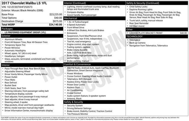 2017 Chevrolet Malibu LS Raleigh NC