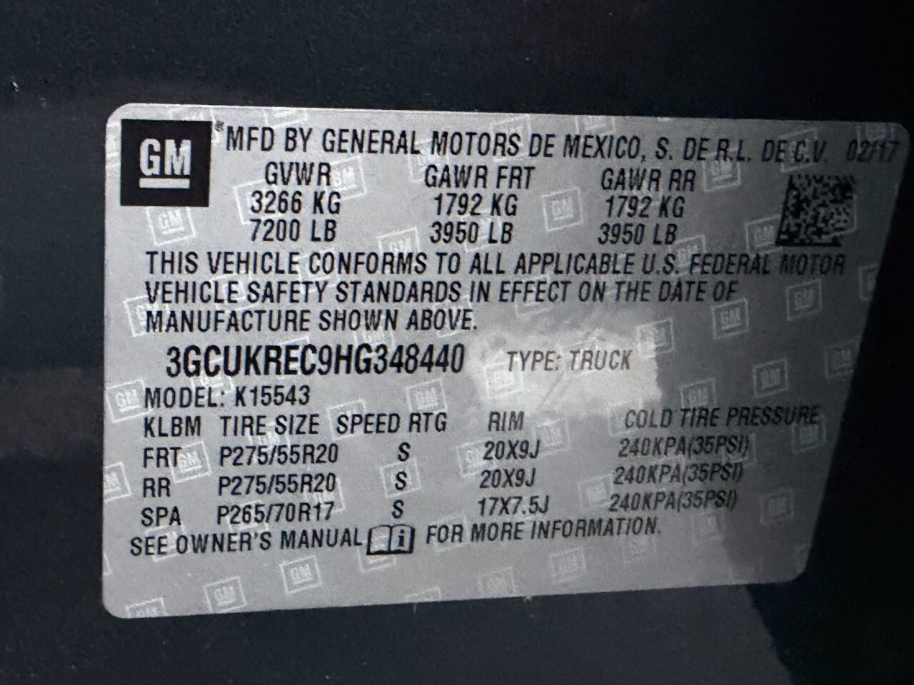 2017 Chevrolet Silverado 1500 4WD Crew Cab 143.5&quot; LT w/2LT Jacksonville FL