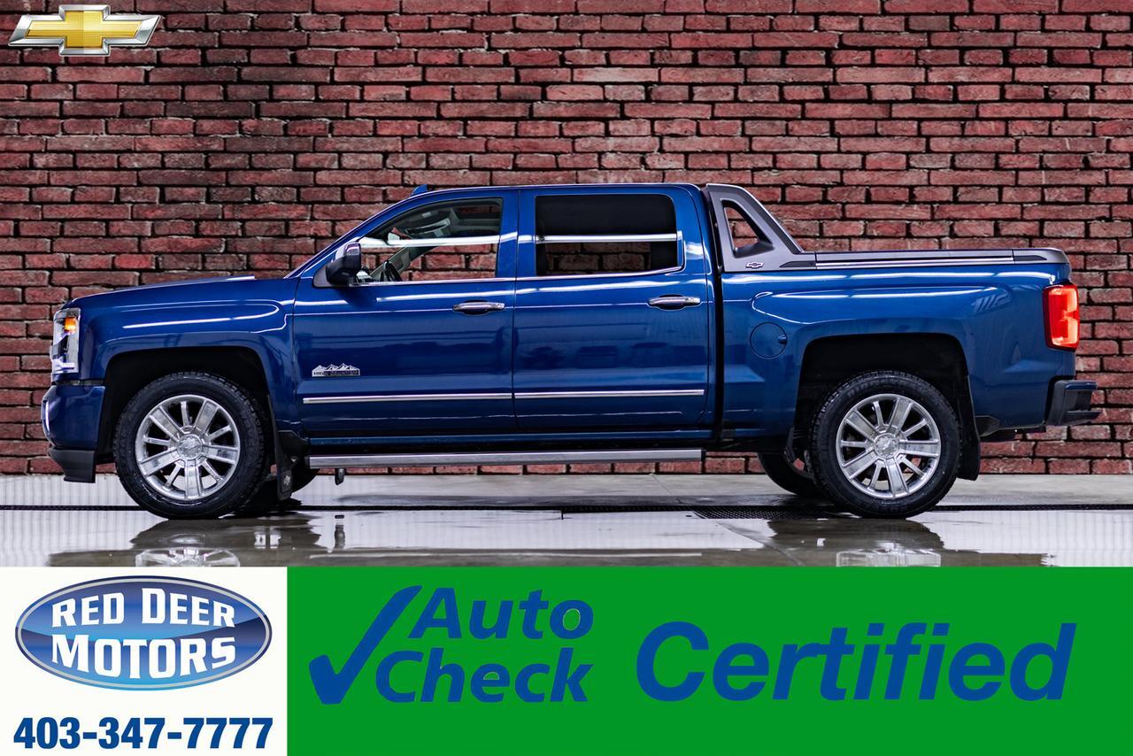 2017 Chevrolet Silverado 1500 4x4 Crew Cab High Country High Desert Pkg Leather Roof Nav Red Deer AB