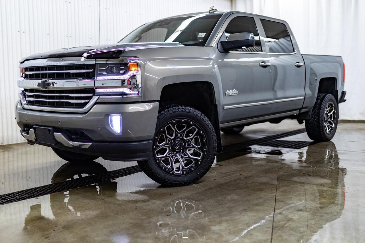 2017 Chevrolet Silverado 1500 4x4 Crew Cab High Country Leather Roof Nav Lift Red Deer AB