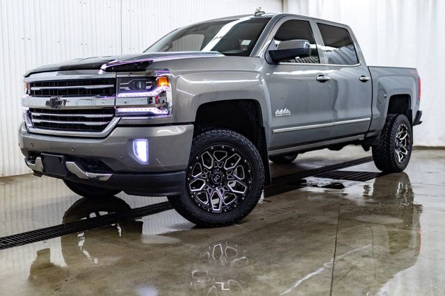 2017 Chevrolet Silverado 1500 4x4 Crew Cab High Country Leather Roof Nav Lift Red Deer AB