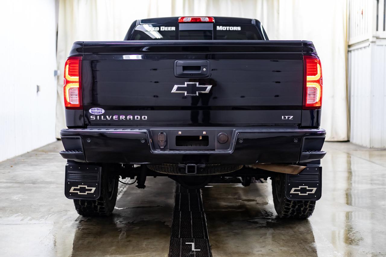 2017 Chevrolet Silverado 1500 4x4 Crew Cab LTZ Z71 Leather Roof Nav 6" Lift Red Deer AB