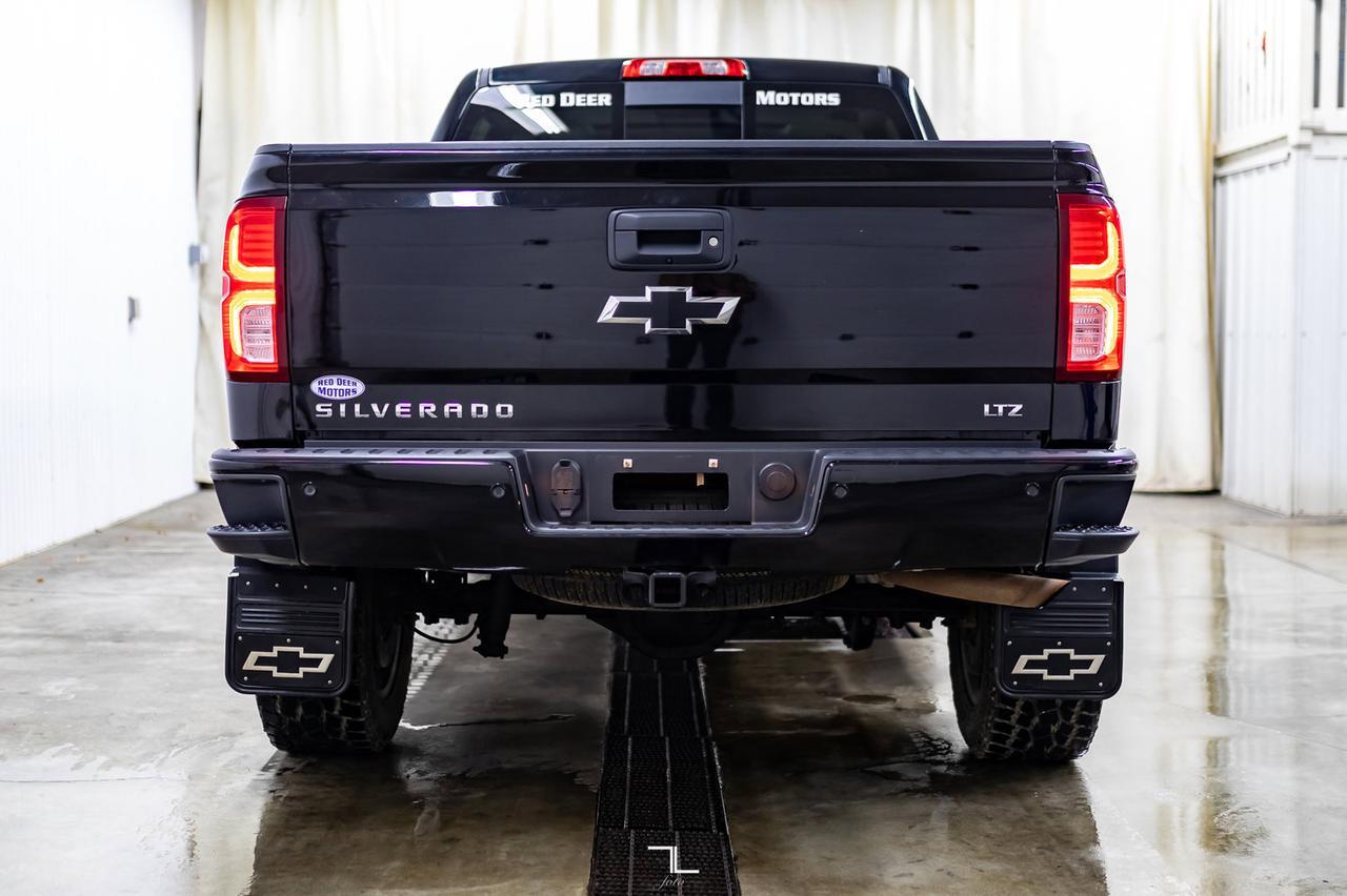 2017 Chevrolet Silverado 1500 4x4 Crew Cab LTZ Z71 Leather Roof Nav 6" Lift Red Deer AB