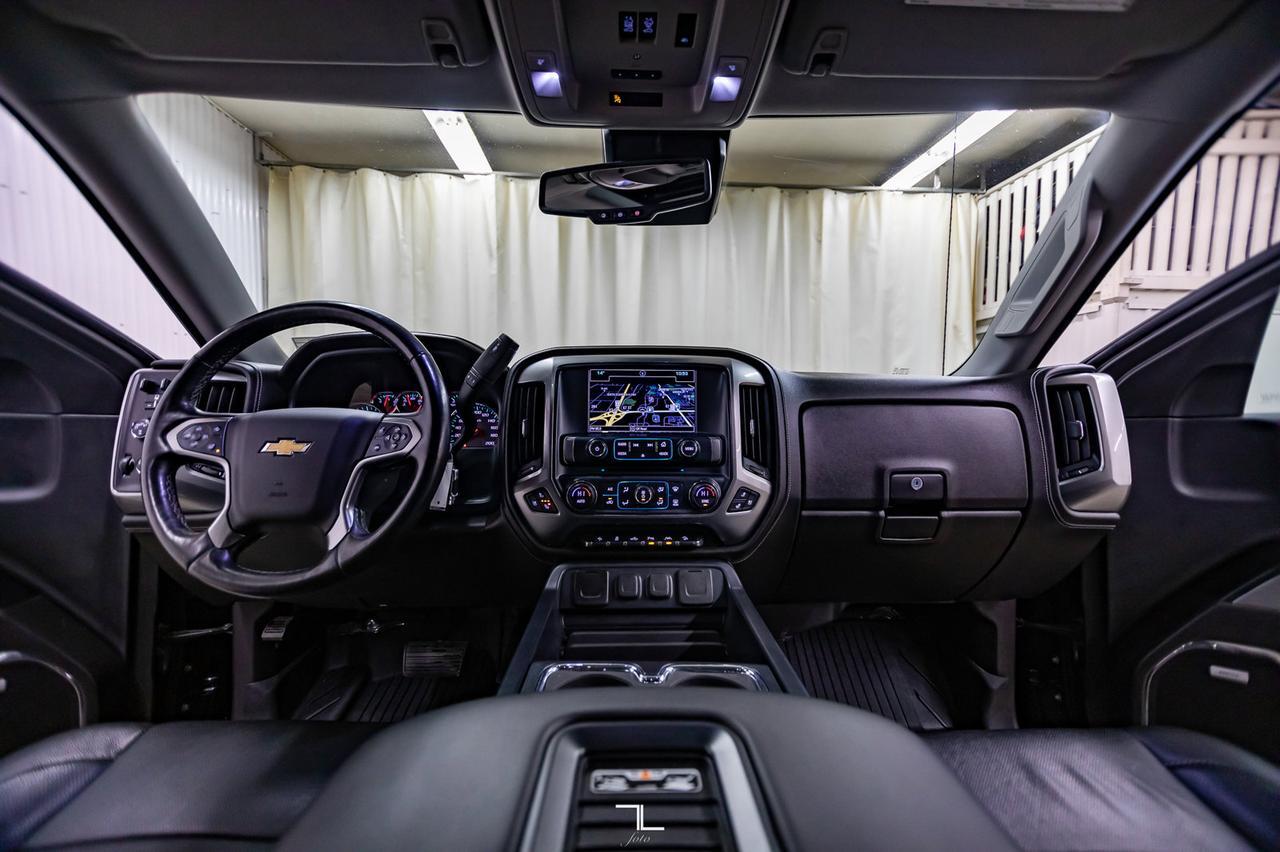 2017 Chevrolet Silverado 1500 4x4 Crew Cab LTZ Z71 Leather Roof Nav 6" Lift Red Deer AB