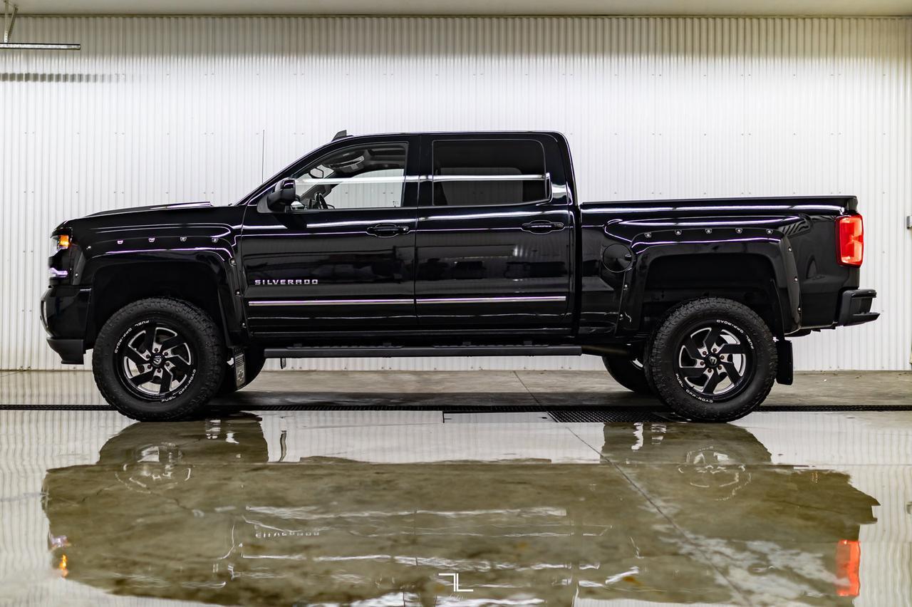 2017 Chevrolet Silverado 1500 4x4 Crew Cab LTZ Z71 Leather Roof Nav 6" Lift Red Deer AB