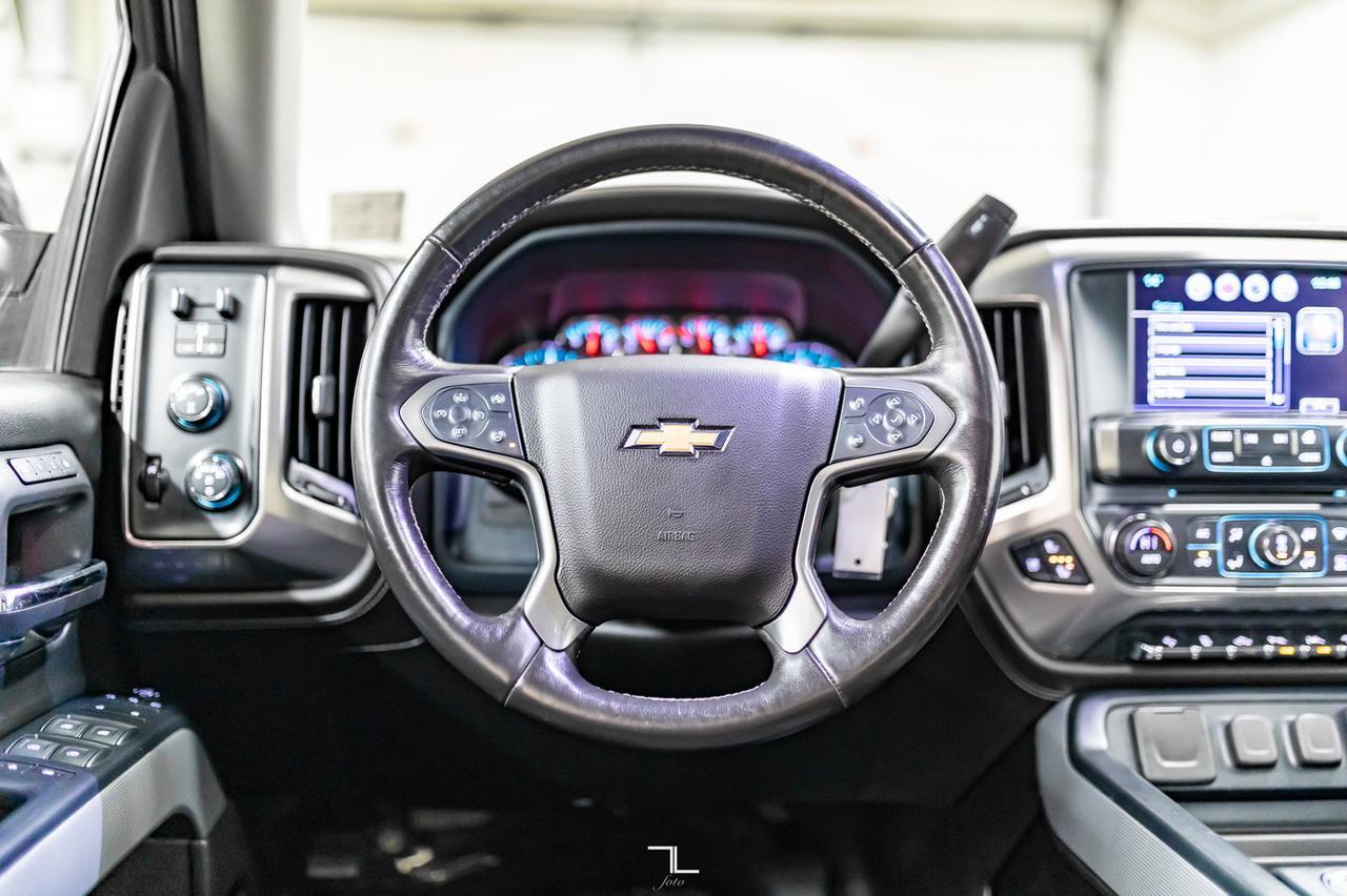 2017 Chevrolet Silverado 1500 4x4 Crew Cab LTZ Z71 Leather Roof Nav 6" Lift Red Deer AB