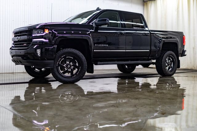 2017 Chevrolet Silverado 1500 4x4 Crew Cab LTZ Z71 Leather Roof Nav 6&quot; Lift Red Deer AB
