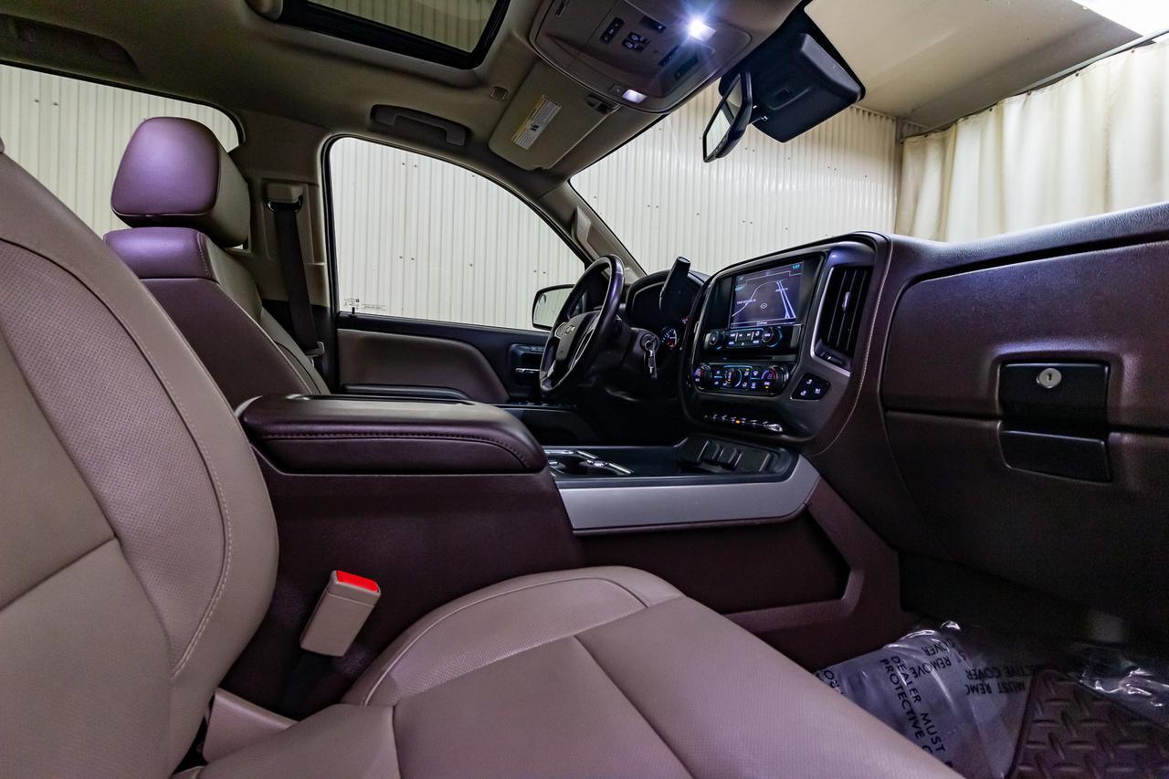 2017 Chevrolet Silverado 1500 4x4 Crew Cab LTZ Z71 Leather Roof Nav BCam Red Deer AB