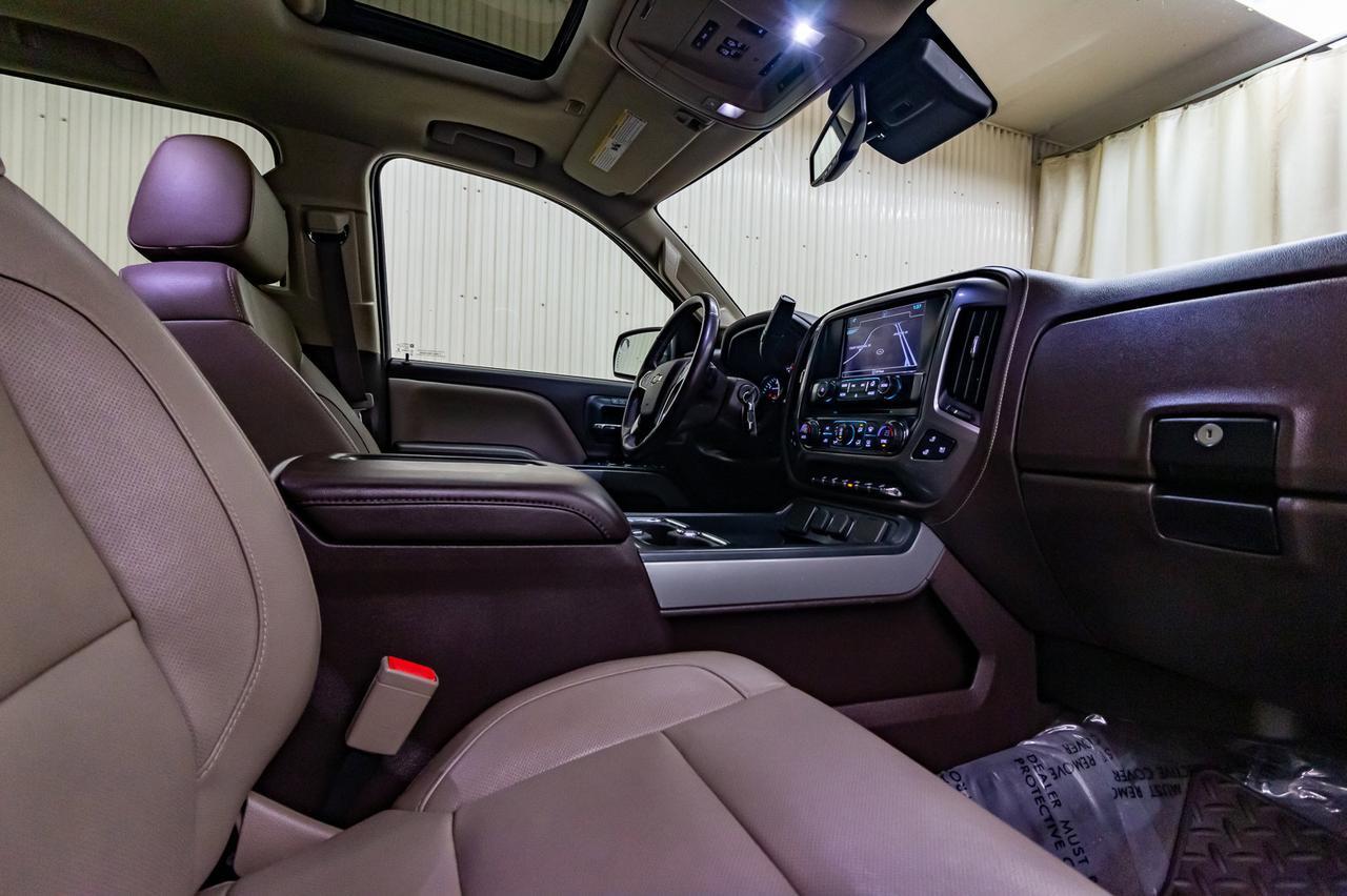 2017 Chevrolet Silverado 1500 4x4 Crew Cab LTZ Z71 Leather Roof Nav BCam Red Deer AB