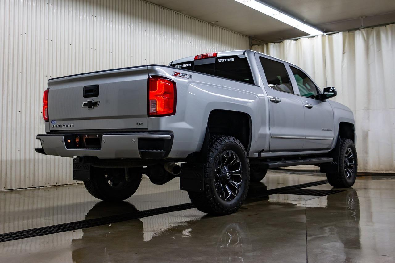 2017 Chevrolet Silverado 1500 4x4 Crew Cab LTZ Z71 Lift Leather Roof Nav Red Deer AB