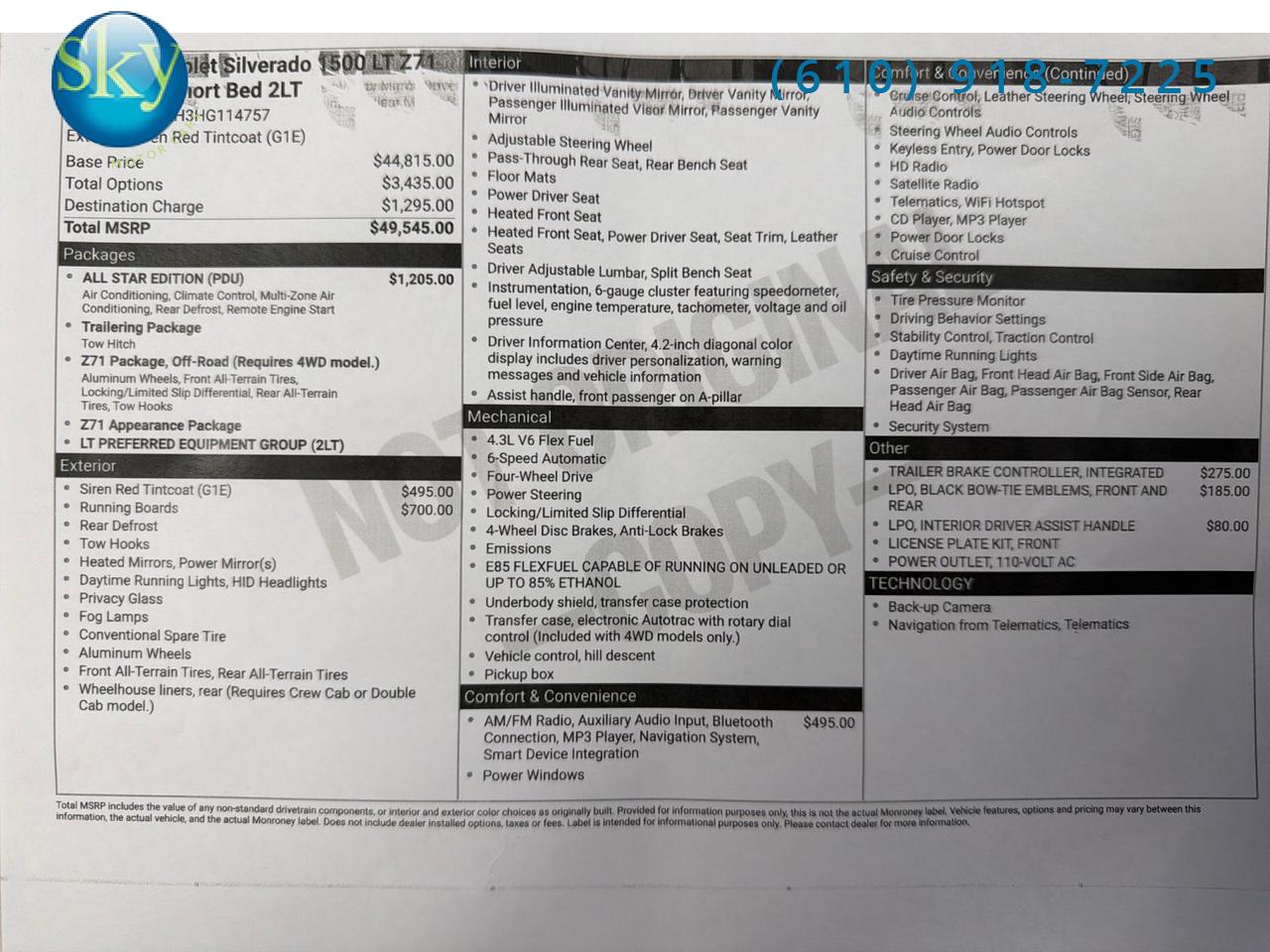 2017 Chevrolet Silverado 1500 Crew Cab 4WD LT Z71 6-PASSENGER West Chester PA