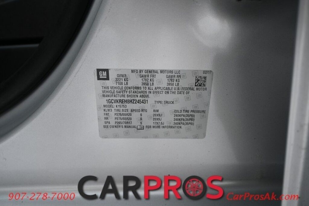 2017 Chevrolet Silverado 1500 LT - 4X4 - Z-71 - Double Cab - Custom Lift - Remote Start - Bluetooth - Backup Camera - Bedliner - Running Boards - Tow Pkg Anchorage AK