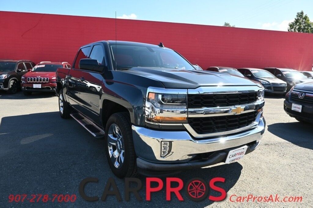 2017 Chevrolet Silverado 1500 LT - 5.3L V8 - 4X4 - Auto Start - Crew Cab - Chrome Wheels & Bumpers - Power Windows & Door Locks - Bluetooth - Backup Camera - Bedliner - Tow Package Anchorage AK