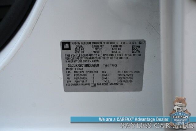 2017 Chevrolet Silverado 1500 LT / 4X4 / Crew Cab / 5.3L V8 / AutoStart / High Desert Pkg / All Star Edition / Bluetooth / Backup Camera / Keyless Entry / Bed Liner / Block Heater / Tow Pkg / Seats 6 / Only 11K Miles / 1-Owner Anchorage AK 2017 Chevrolet Silverado 1500 LT / 4X4 / Crew Cab / 5.3L V8 / AutoStart / High Desert Pkg / All Star Edition / Bluetooth / Backup Camera / Keyless Entry / Bed Liner / Block Heater / Tow Pkg / Seats 6 / Only 11K Miles / 1-Owner Anchorage AK