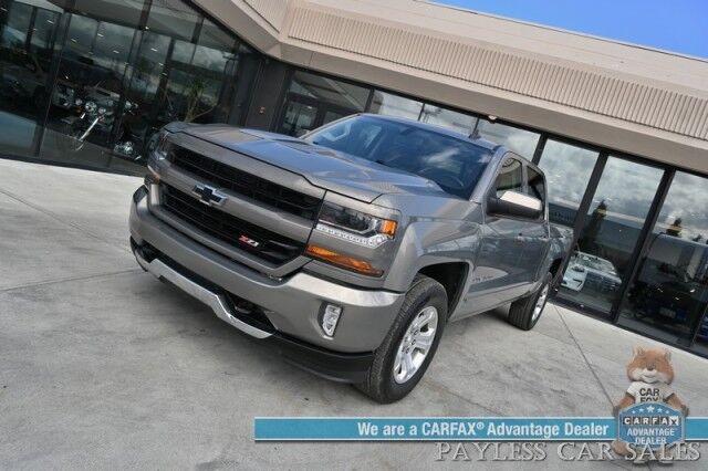 2017 Chevrolet Silverado 1500 LT Plus / 4X4 / Crew Cab / All Star Edition / Z71 Off Road Pkg / Auto Start / Premium Cloth Seats / Navigation / Bose Speakers / Back Up Camera / Bluetooth / Cruise Control / Seats 6 / Bed Liner / Tow Pkg Anchorage AK
