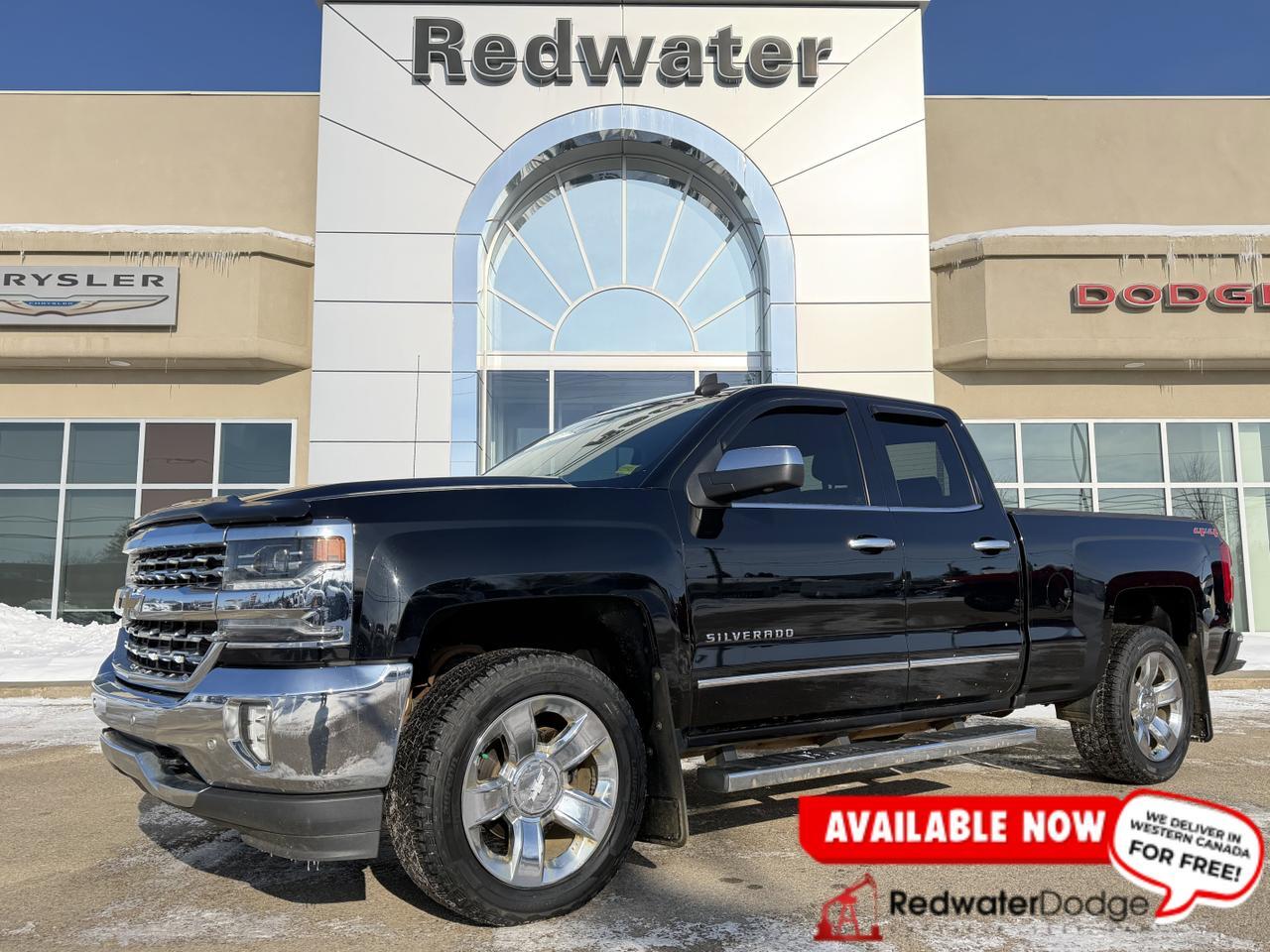 2017 Chevrolet Silverado 1500 LTZ Extended Cab 4WD | V8 | Leather | Heated Seats | Remote Start | Backup Camera
