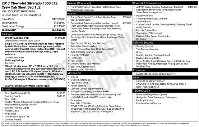 2017 Chevrolet Silverado 1500 LTZ Raleigh NC