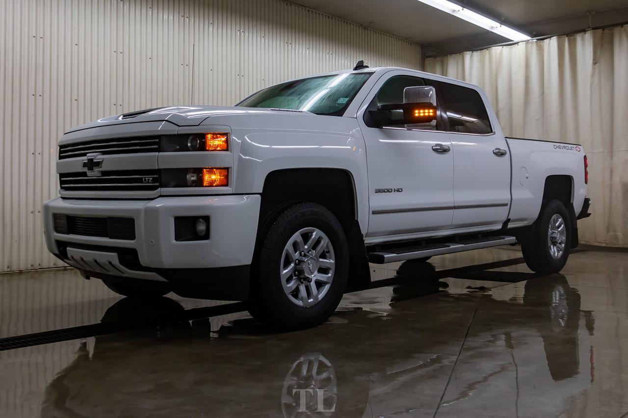 2017 Chevrolet Silverado 3500HD 4x4 Crew Cab LTZ Diesel Leather Roof Nav Red Deer AB