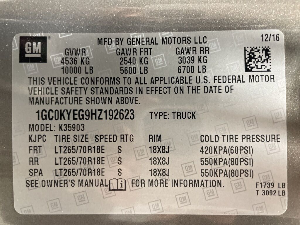 2017 Chevrolet Silverado 3500HD 4x4 Regular Cab Work Truck Minocqua WI
