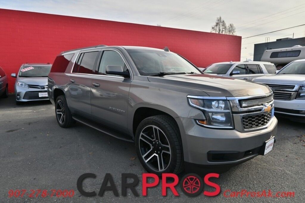 2017 Chevrolet Suburban LS - 5.3L V8 - 4X4 - Remote Start - Blocker Heater - Brake Controller - In Grill 42 Light Bar - Power Windows & Door Locks - 3rd Row Seating - Tow Package - Carfax Verified 1 Owner Anchorage AK