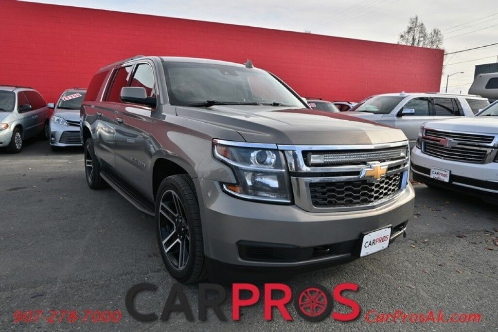 2017 Chevrolet Suburban LS - 5.3L V8 - 4X4 - Remote Start - Blocker Heater - Brake Controller - In Grill 42 Light Bar - Power Windows & Door Locks - 3rd Row Seating - Tow Package - Carfax Verified 1 Owner Anchorage AK