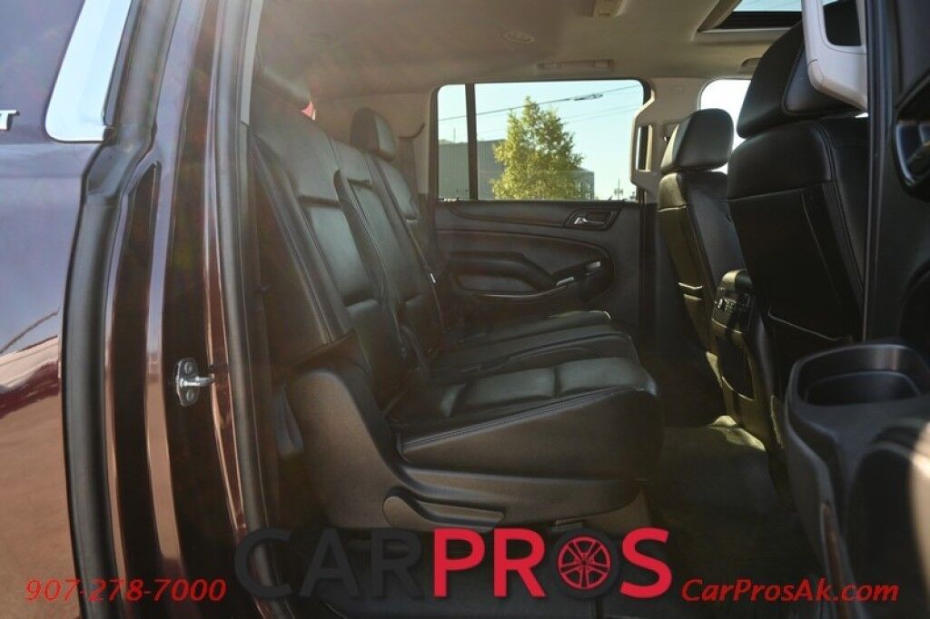 2017 Chevrolet Suburban LT - 4X4 - Luxury Pkg - Auto Start - Front & Rear Heated Leather Seats - Heated Steering - Sunroof - Bose Speakers - Blind Spot & Lane Departure - Back Up Camera - 3rd Row - Seats 8 - Power Liftgate - Fixed Running Boards - Keyless Entry & Push To St Anchorage AK