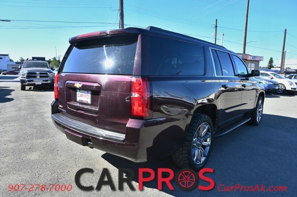 2017 Chevrolet Suburban LT - 4X4 - Luxury Pkg - Auto Start - Front & Rear Heated Leather Seats - Heated Steering - Sunroof - Bose Speakers - Blind Spot & Lane Departure - Back Up Camera - 3rd Row - Seats 8 - Power Liftgate - Fixed Running Boards - Keyless Entry & Push To St Anchorage AK