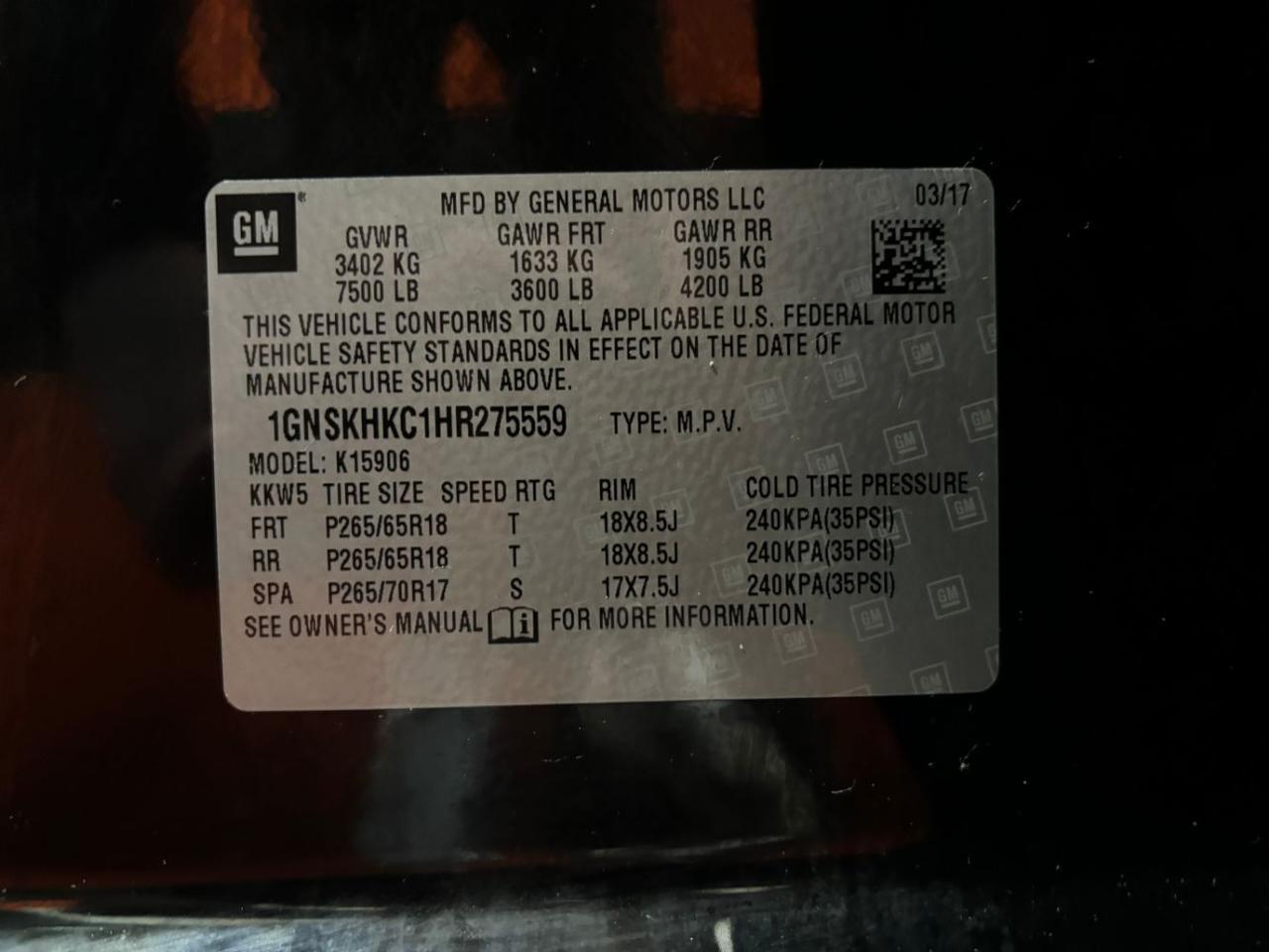 2017 Chevrolet Suburban LT Franklin OH