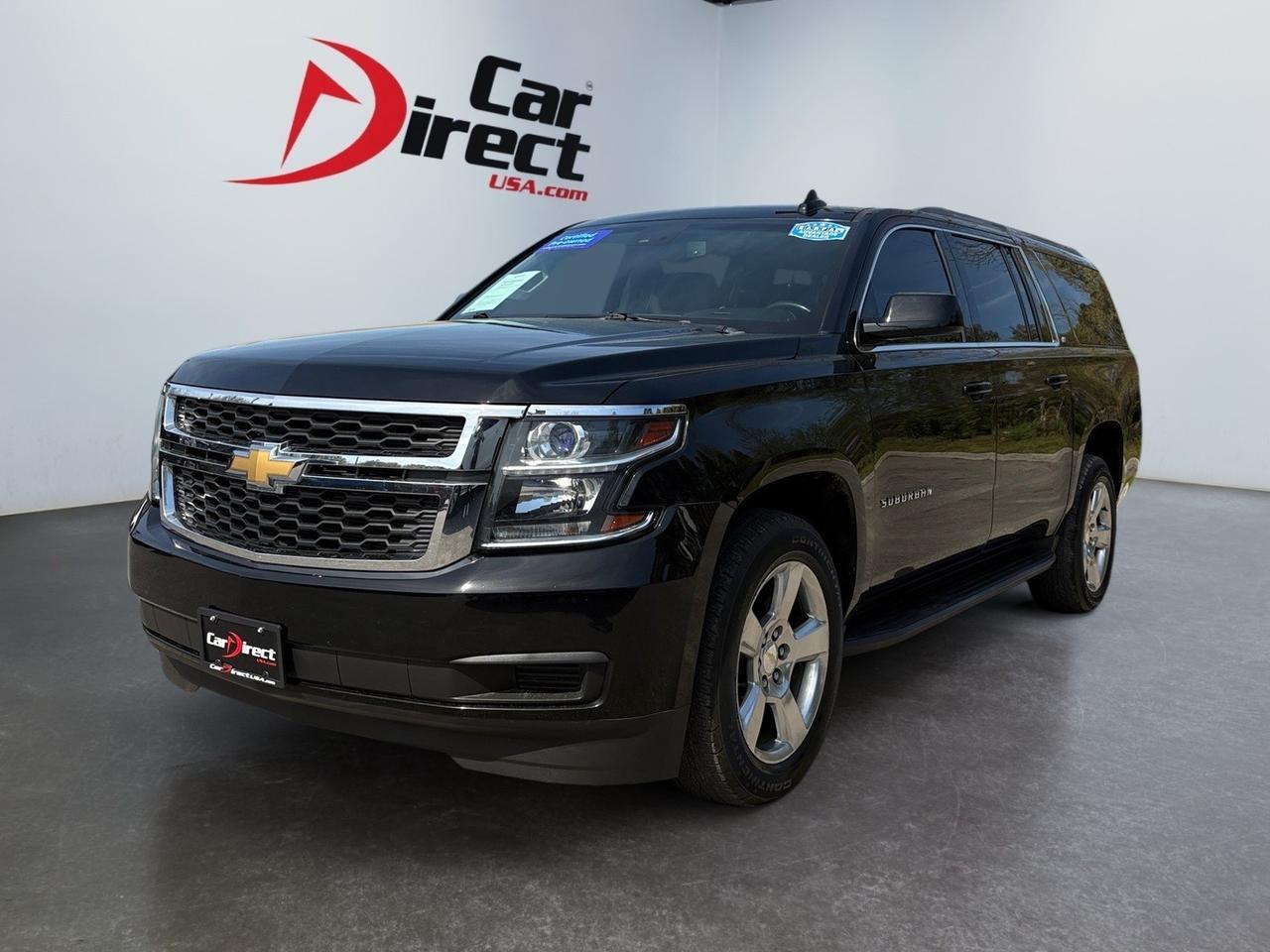 2017 Chevrolet Suburban LT, POWER LIFTGATE, RUNNING BOARDS, TOW PACKAGE, BACKUP CAMERA WITH PARKING SENSORS, HEATED SEATS, APPLE CARPLAY/ANDROID AUTO, LANE KEEP ASSIST, FORWARD COLLISION, LOW MILES, CLEAN CARFAX, THIS SUBURBAN IS READY TO RIDE ON THE ROAD!