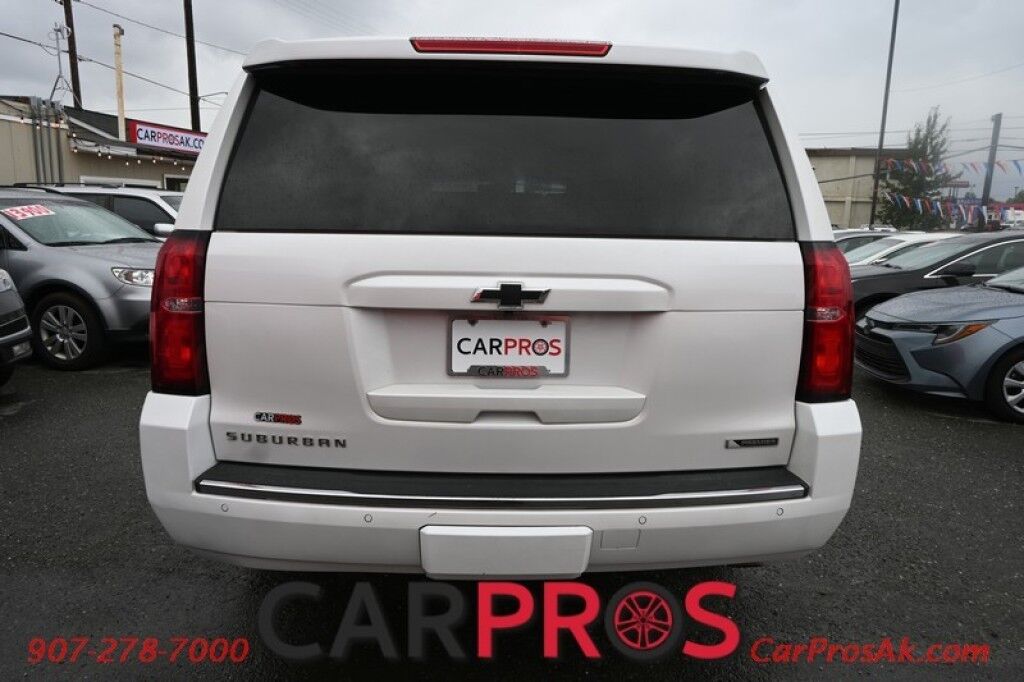 2017 Chevrolet Suburban Premier - 4X4 - Destinations Pkg - Auto Start - HUD - Heated & Cooled Leather Seats - Heated Steering - Front Collision & Blind Spot - Adaptive Cruise Control - Sunroof - 2nd Row Heated Seats - 3rd Row - Seats 8 - Rear Entertainment - Tow Pkg Anchorage AK