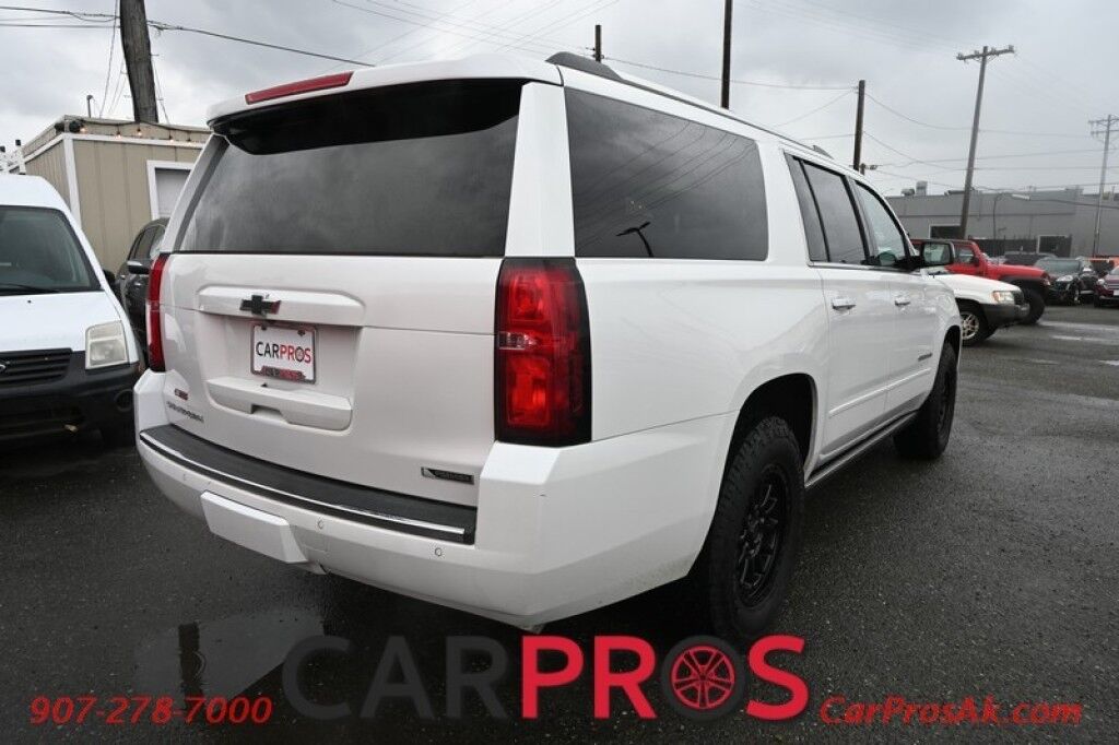 2017 Chevrolet Suburban Premier - 4X4 - Destinations Pkg - Auto Start - HUD - Heated & Cooled Leather Seats - Heated Steering - Front Collision & Blind Spot - Adaptive Cruise Control - Sunroof - 2nd Row Heated Seats - 3rd Row - Seats 8 - Rear Entertainment - Tow Pkg Anchorage AK