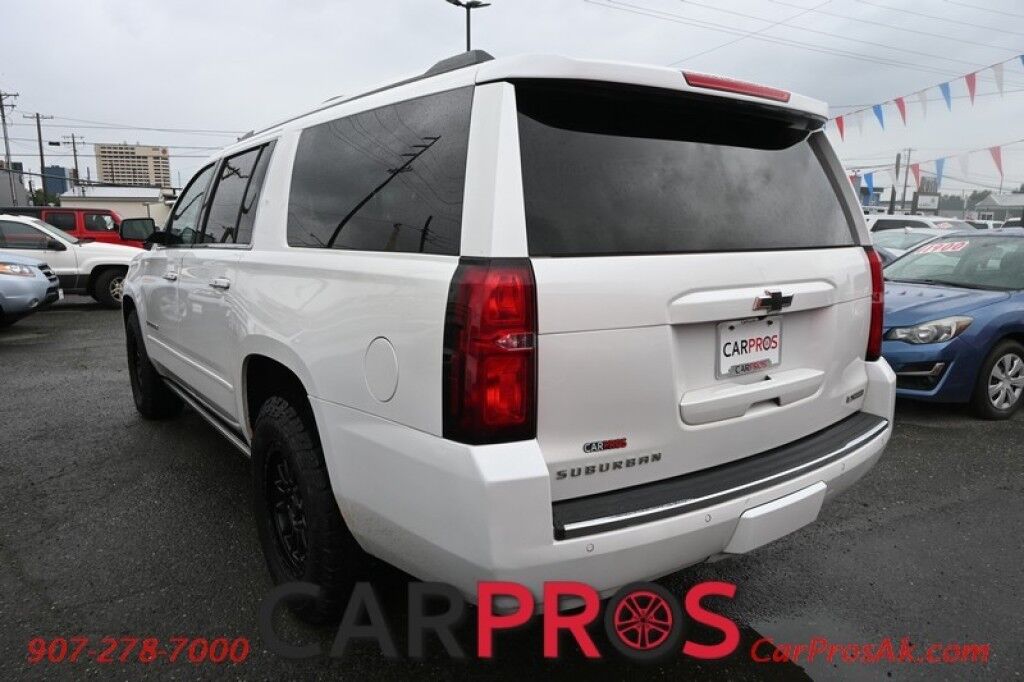 2017 Chevrolet Suburban Premier - 4X4 - Destinations Pkg - Auto Start - HUD - Heated & Cooled Leather Seats - Heated Steering - Front Collision & Blind Spot - Adaptive Cruise Control - Sunroof - 2nd Row Heated Seats - 3rd Row - Seats 8 - Rear Entertainment - Tow Pkg Anchorage AK