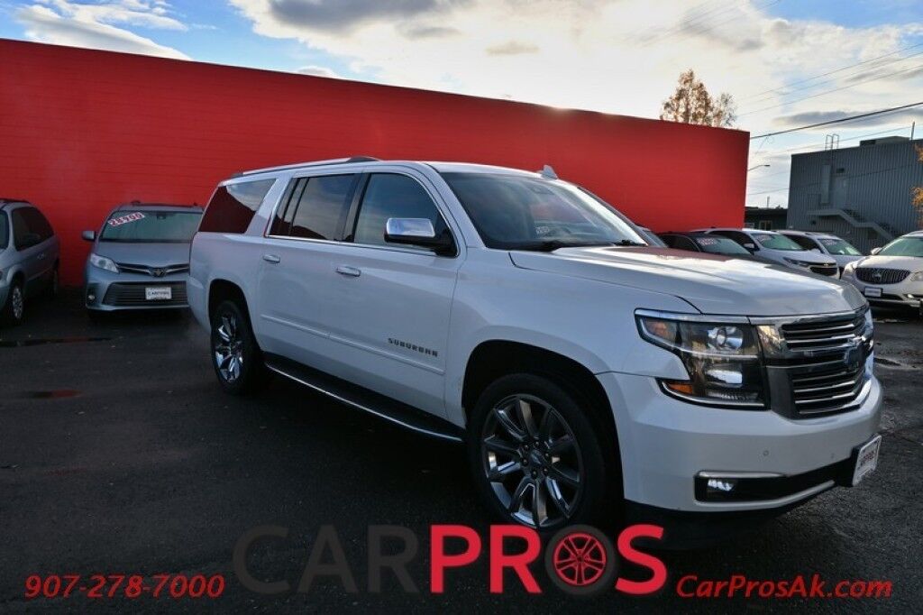 2017 Chevrolet Suburban Premier - 5.3L V8 - 4X4 - Front Leather Heated/Cooled Seats - 2nd Row Heated Captain Seats - HUD - Remote Start - Navigation - Backup Camera Bluetooth - Rear Entertainment - Bose Sound System Anchorage AK