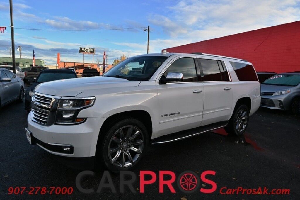 2017 Chevrolet Suburban Premier - 5.3L V8 - 4X4 - Front Leather Heated/Cooled Seats - 2nd Row Heated Captain Seats - HUD - Remote Start - Navigation - Backup Camera Bluetooth - Rear Entertainment - Bose Sound System Anchorage AK