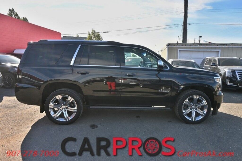 2017 Chevrolet Tahoe Premier - 4X4 - Auto Start - Heated & Cooled Leather Seats - Heated Steering Wheel - Sunroof - Bose Speakers - Navigation - Adaptive Cruise Control - Forward Collision & Blind Spot Alert - Back Up Camera - Power 3rd Row - Seats 7 - Tow Pkg Anchorage AK