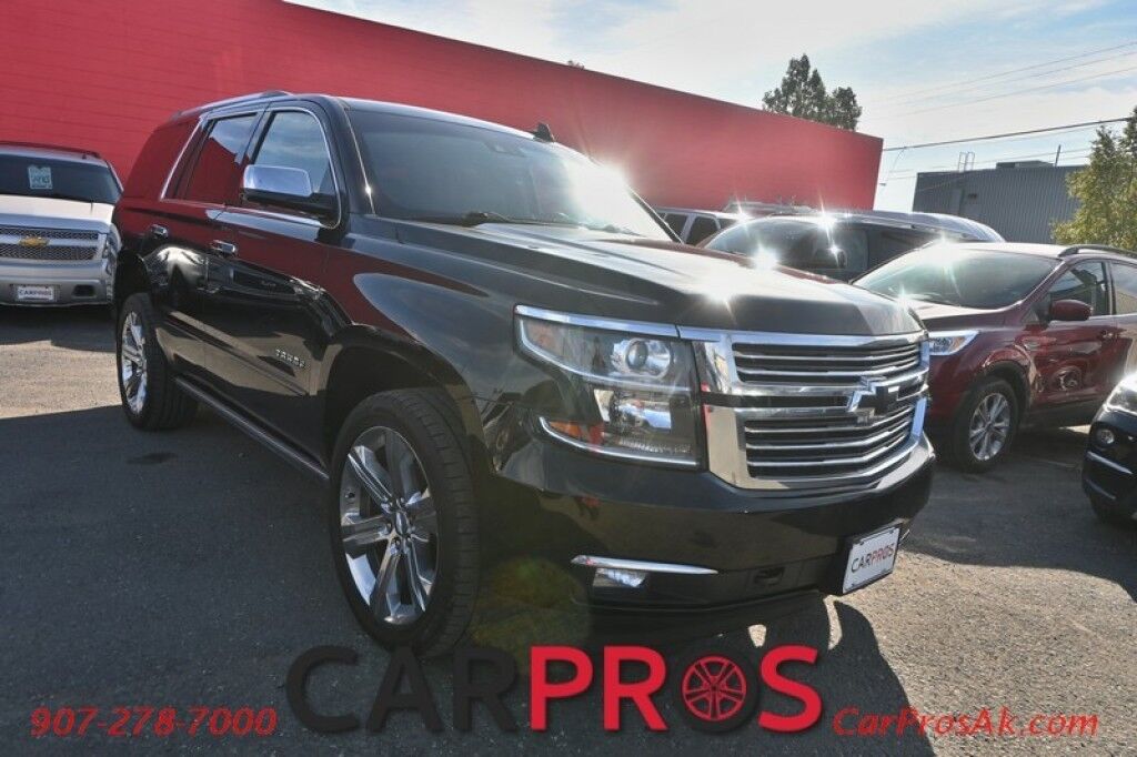 2017 Chevrolet Tahoe Premier - 4X4 - Auto Start - Heated & Cooled Leather Seats - Heated Steering Wheel - Sunroof - Bose Speakers - Navigation - Adaptive Cruise Control - Forward Collision & Blind Spot Alert - Back Up Camera - Power 3rd Row - Seats 7 - Tow Pkg Anchorage AK