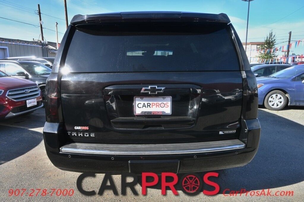 2017 Chevrolet Tahoe Premier - 4X4 - Auto Start - Heated & Cooled Leather Seats - Heated Steering Wheel - Sunroof - Bose Speakers - Navigation - Adaptive Cruise Control - Forward Collision & Blind Spot Alert - Back Up Camera - Power 3rd Row - Seats 7 - Tow Pkg Anchorage AK