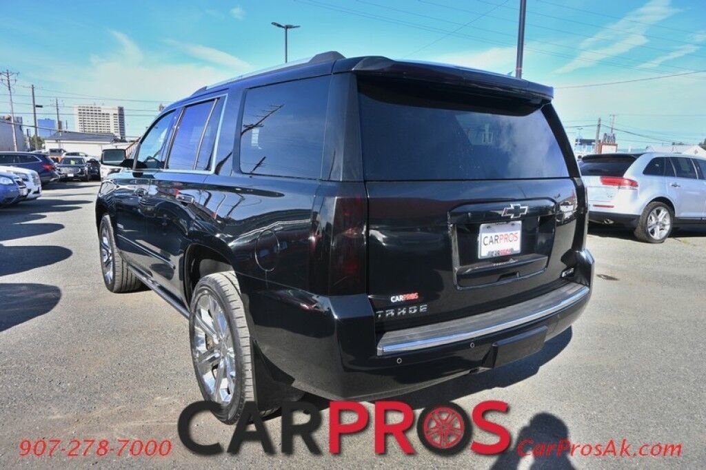 2017 Chevrolet Tahoe Premier - 4X4 - Auto Start - Heated & Cooled Leather Seats - Heated Steering Wheel - Sunroof - Bose Speakers - Navigation - Adaptive Cruise Control - Forward Collision & Blind Spot Alert - Back Up Camera - Power 3rd Row - Seats 7 - Tow Pkg Anchorage AK