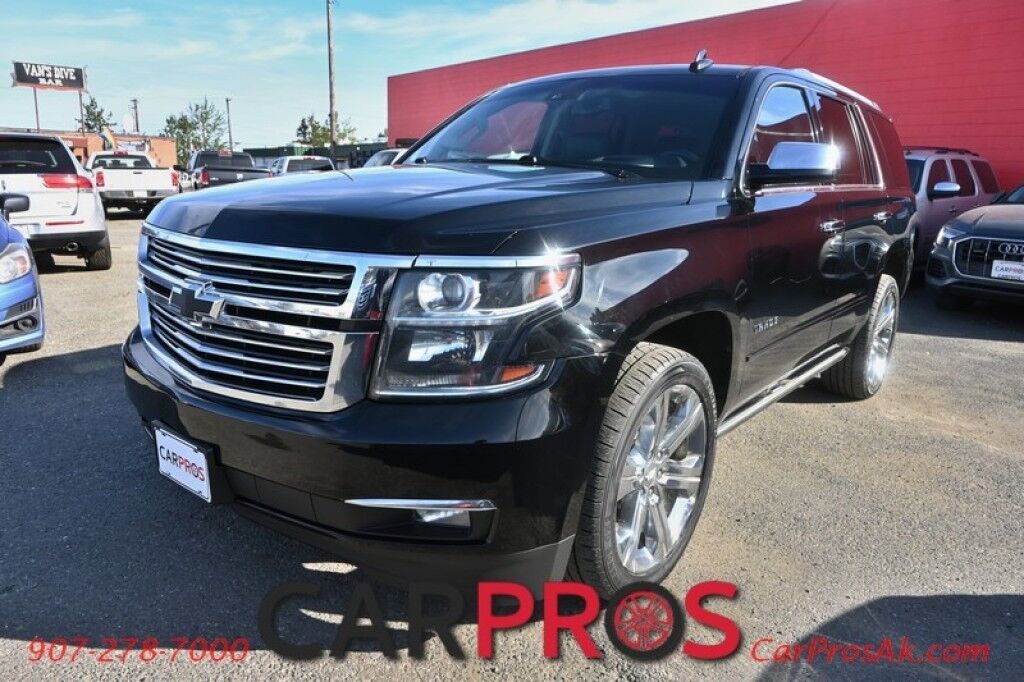 2017 Chevrolet Tahoe Premier - 4X4 - Auto Start - Heated & Cooled Leather Seats - Heated Steering Wheel - Sunroof - Bose Speakers - Navigation - Adaptive Cruise Control - Forward Collision & Blind Spot Alert - Back Up Camera - Power 3rd Row - Seats 7 - Tow Pkg Anchorage AK