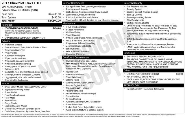 2017 Chevrolet Trax LT Raleigh NC