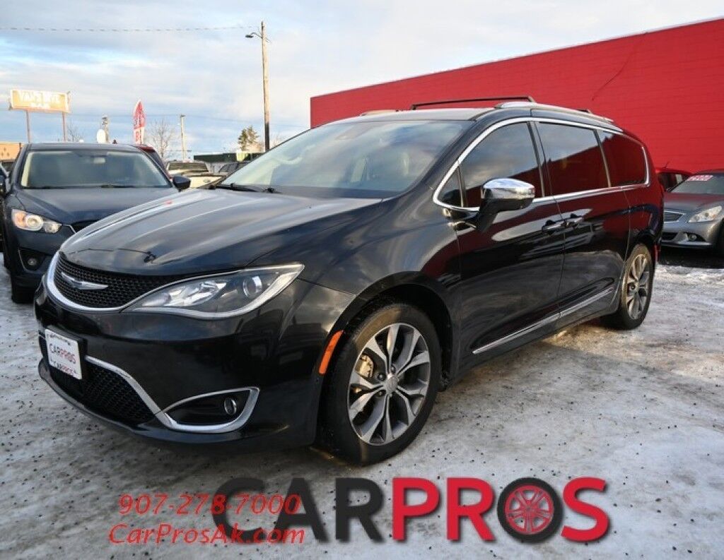 2017 Chrysler Pacifica Limited - Heated & Cooled Front Leather Seats - Second Row Heated Seats - Heated Streering Wheel - 3rd Row - Seats 7 - Remote Start - Blu-Ray Player w/ Seatback Video Screens - Harman/Kardon Speakers - Dual Sunroof Anchorage AK