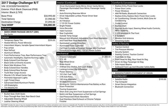 2017 Dodge Challenger R/T Raleigh NC