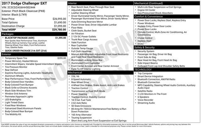 2017 Dodge Challenger SXT Raleigh NC