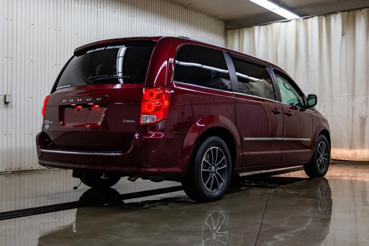 2017 Dodge Grand Caravan Crew Plus Leather Nav DVD Red Deer AB
