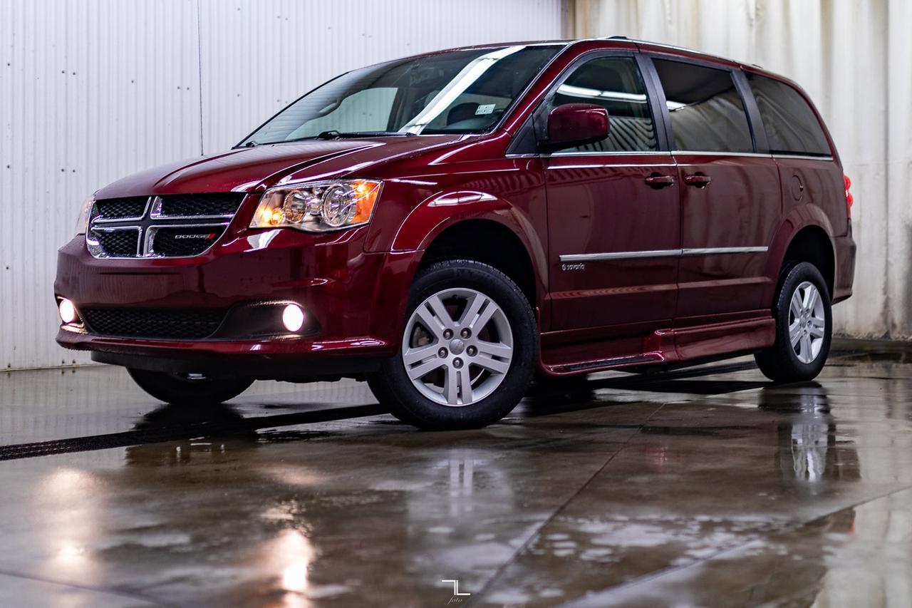 2017 Dodge Grand Caravan Crew Plus Savaria Wheelchair Conversion Leather Nav BCam Red Deer AB